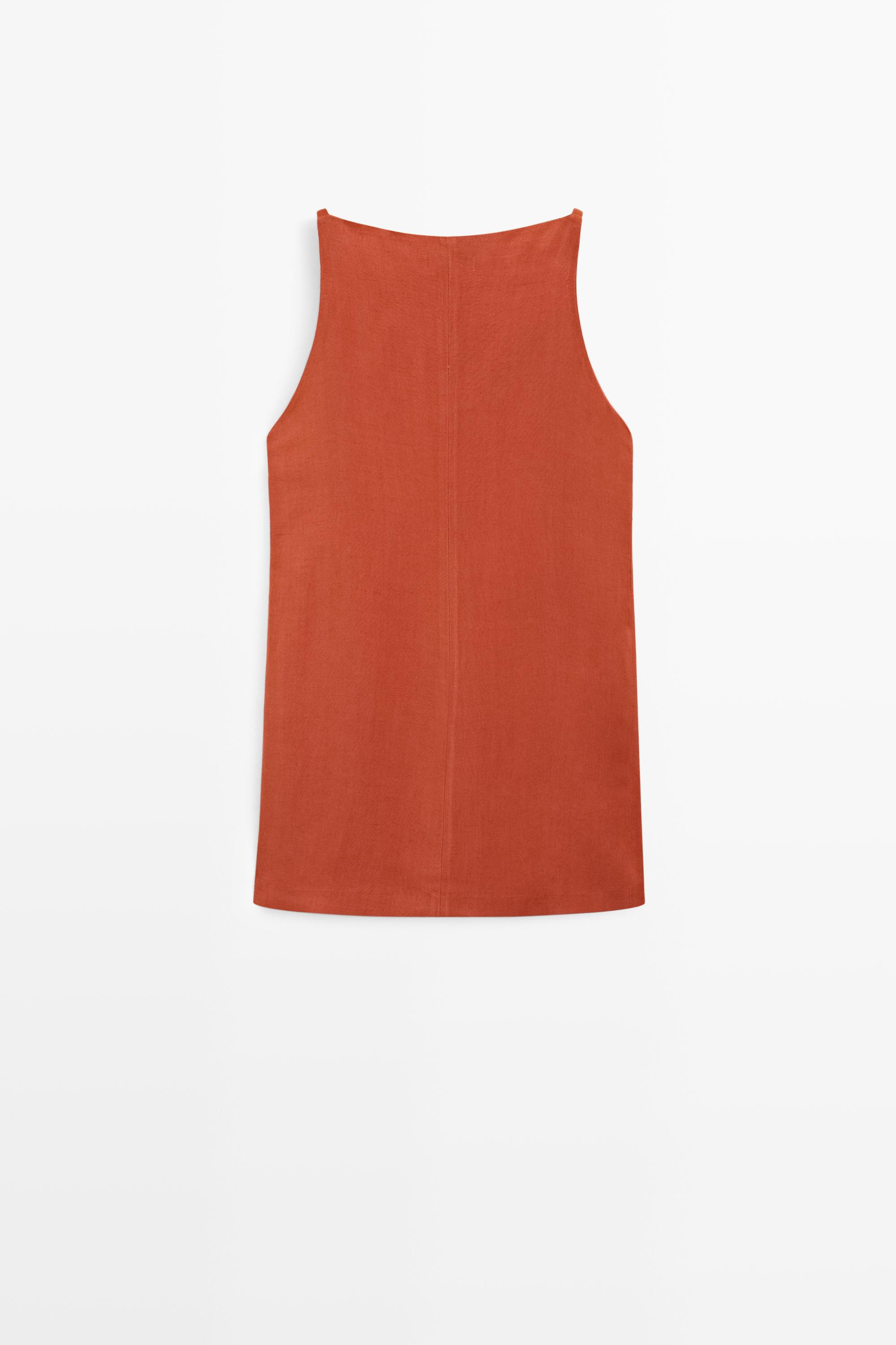 Robe courte à bretelles